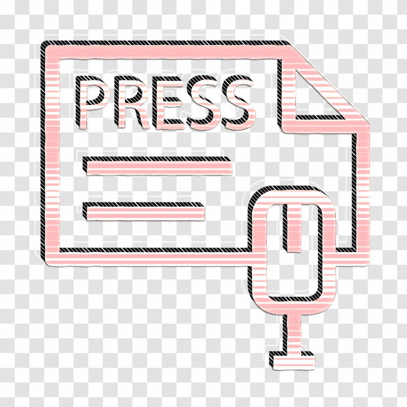 Press Icon Online Marketing Icon Transparent PNG