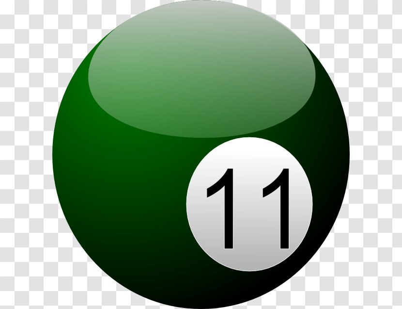 Billiard Balls Eight-ball Green - Eight Ball - Two-eleven Came Transparent PNG