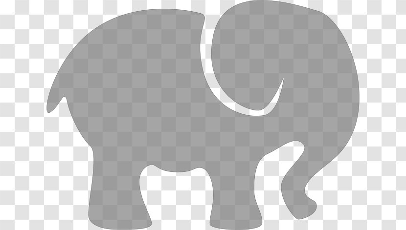 Clip Art Elephants Openclipart African Elephant Grey - Indian - Baby Silhouette Transparent PNG