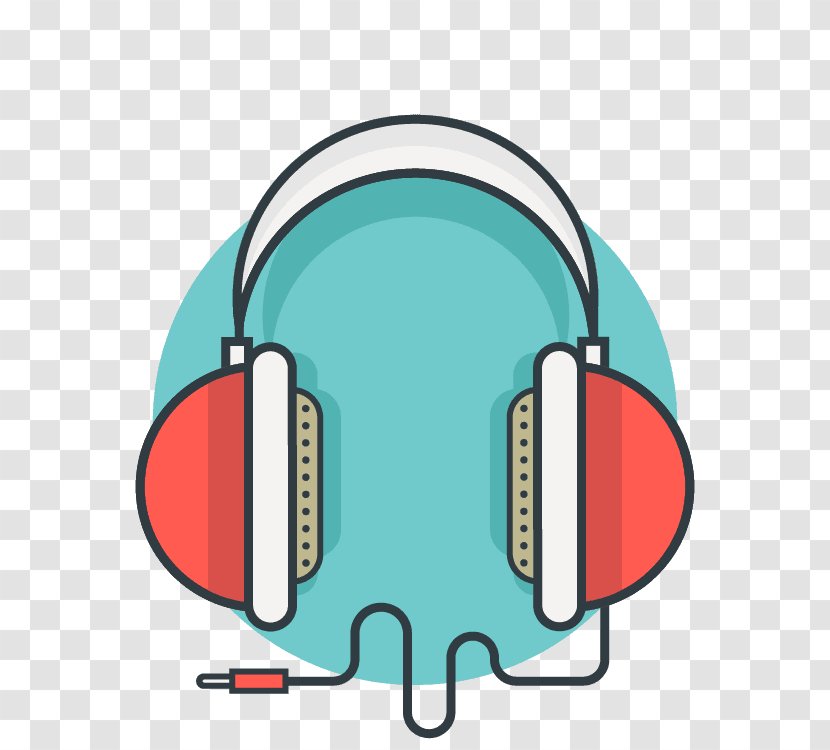 Headphones Digital Radio Internet Audio Broadcasting - Watercolor Transparent PNG