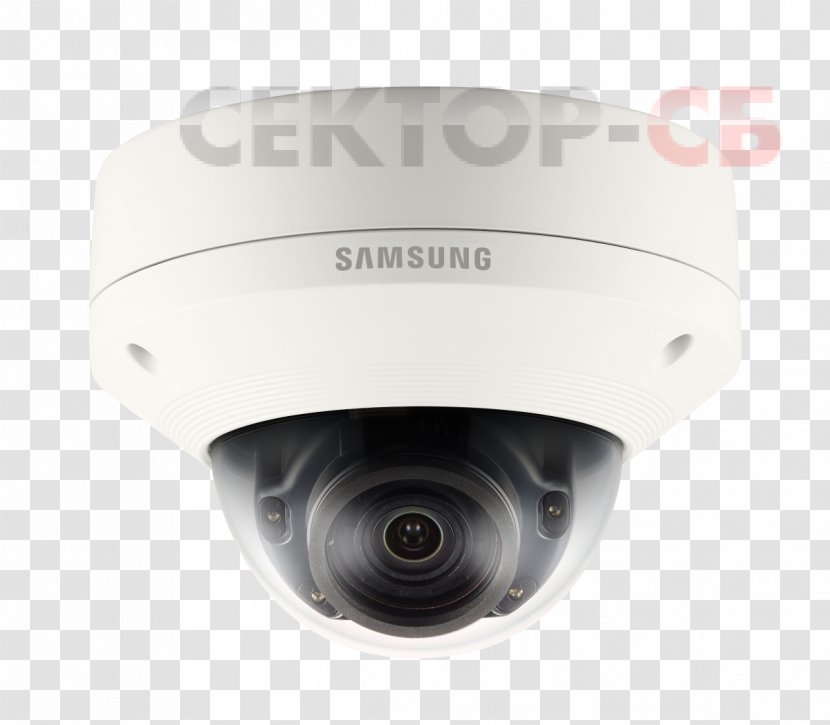 Closed-circuit Television IP Camera Wireless Security Samsung 5Mp Vandal-Resistant Ir Dome Transparent PNG