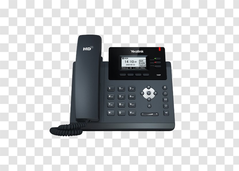 VoIP Phone Yealink SIP-T40P Voice Over IP Telephone Session Initiation Protocol - Sipt40g - Corded Transparent PNG