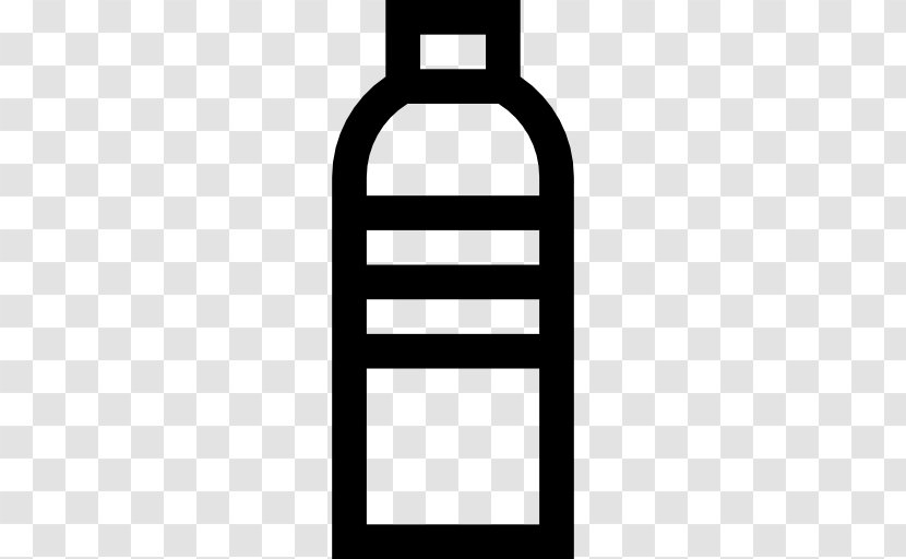 Black And White Drinkware Rectangle - Bottle - Water Transparent PNG