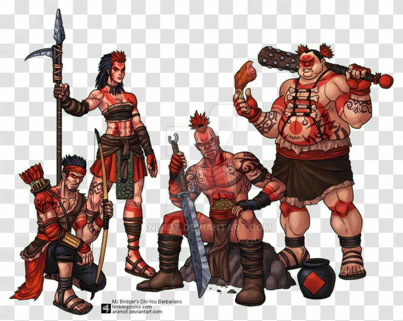 Barbarian Chiyou DeviantArt Warrior - Art Transparent PNG