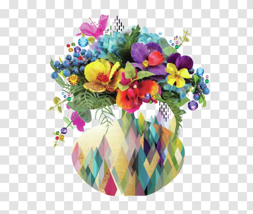Floral Design Flower Bouquet Birthday - Floristry - Painted Motifs Transparent PNG