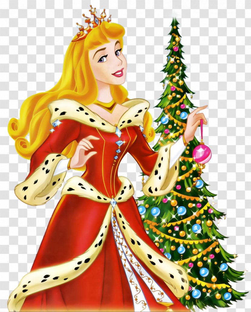 Princess Aurora Belle Rapunzel Snow White Disney - Pattern - Christmas Transparent PNG
