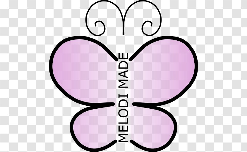 Clip Art Product Pink M Line M. Butterfly - Average Stamp Transparent PNG