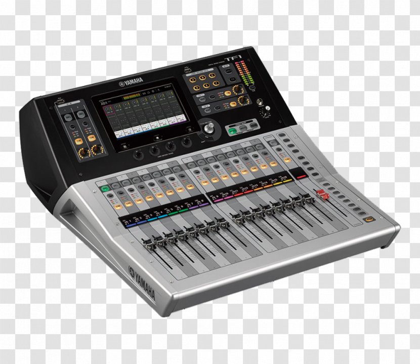 Digital Mixing Console Audio Mixers Yamaha TF1 Corporation Television Channel - Sound Mixer - Electronic Musical Instrument Transparent PNG