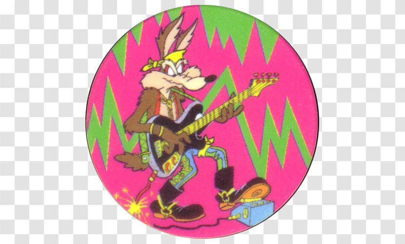Tazos Looney Tunes Cartoon Milk Caps Walkers - Wile Coyote Transparent PNG