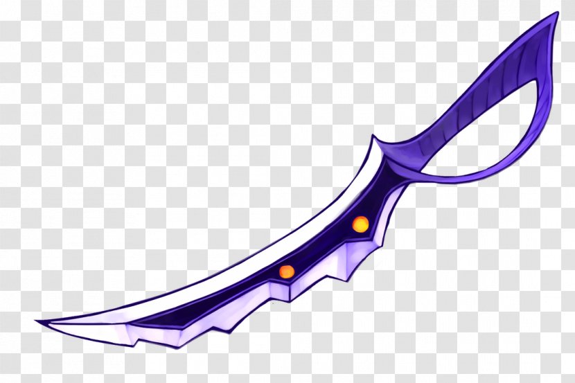 Sword Clip Art Product Design Purple Line - Cold Weapon - Arm Fighting Transparent PNG