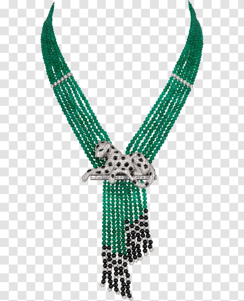 Necklace Emerald Cartier Jewellery Diamond Transparent PNG