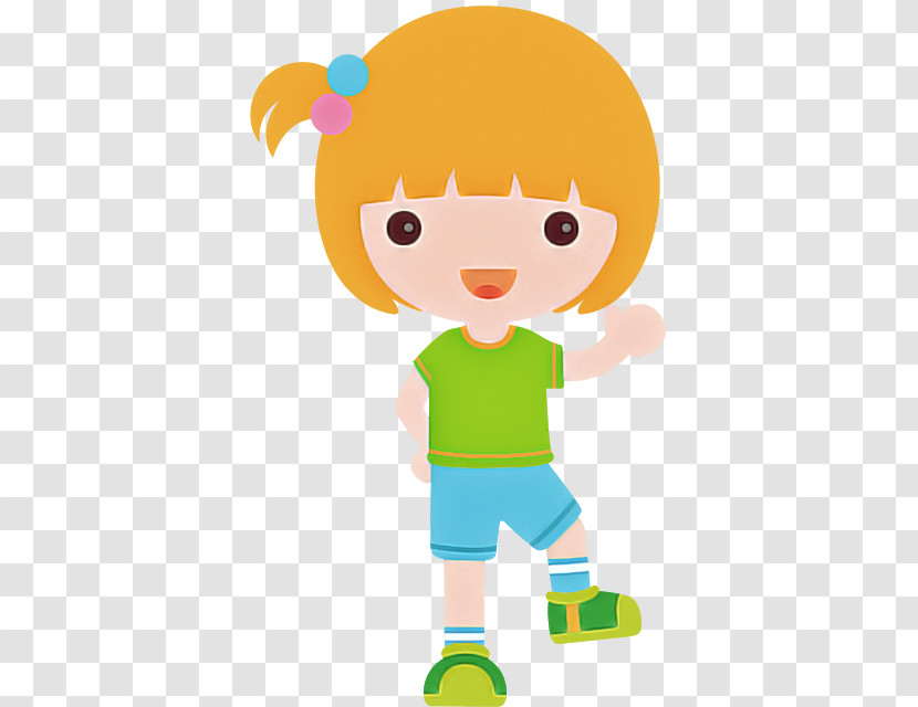 Cartoon Child Happy Play Transparent PNG