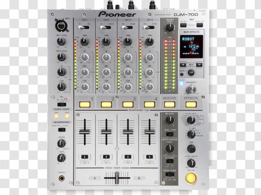 Audio Mixers DJ Mixer Pioneer DJM-700 Disc Jockey - Heart - Djm600 Transparent PNG
