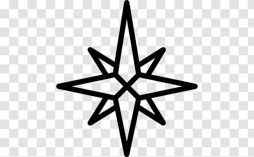 Star Wind Rose Polaris Compass Transparent PNG