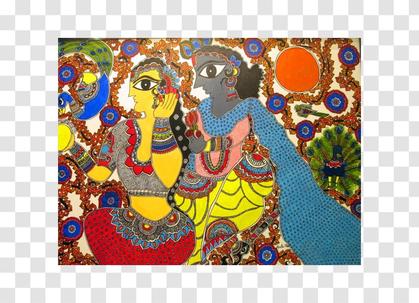 Madhubani, India Madhubani Art Mithila Museum - Acrylic Paint - Painting Transparent PNG