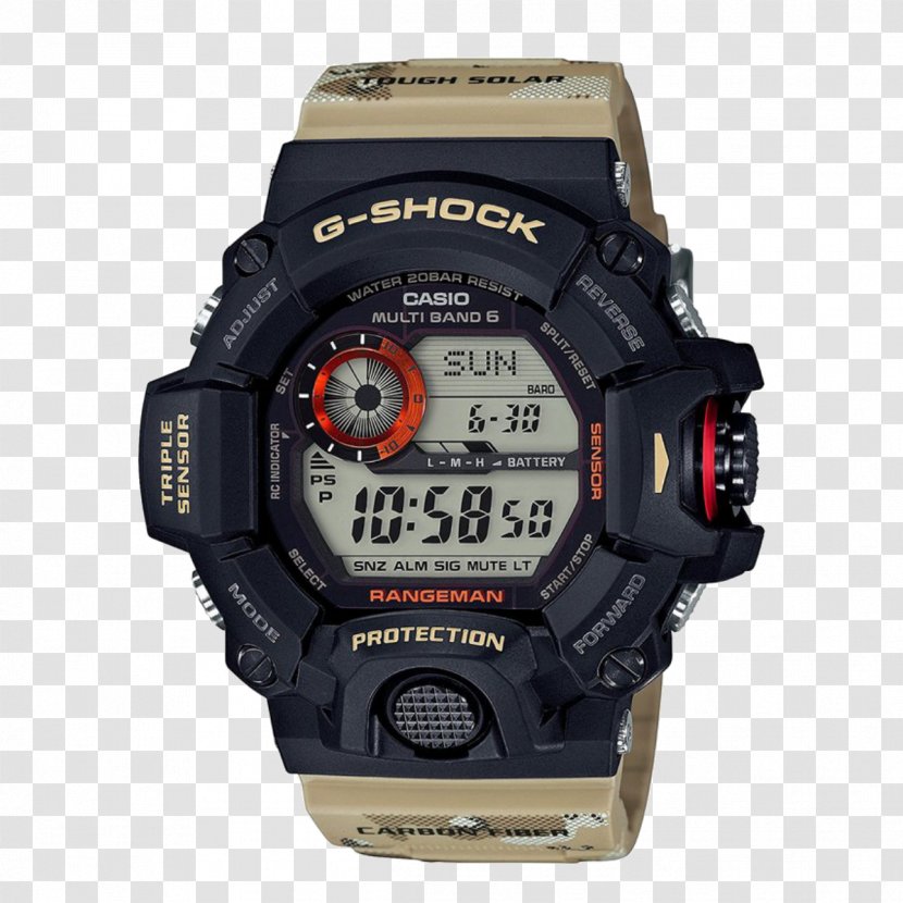 Master Of G G-Shock Rangeman GW9400 Watch Casio - Accessory Transparent PNG