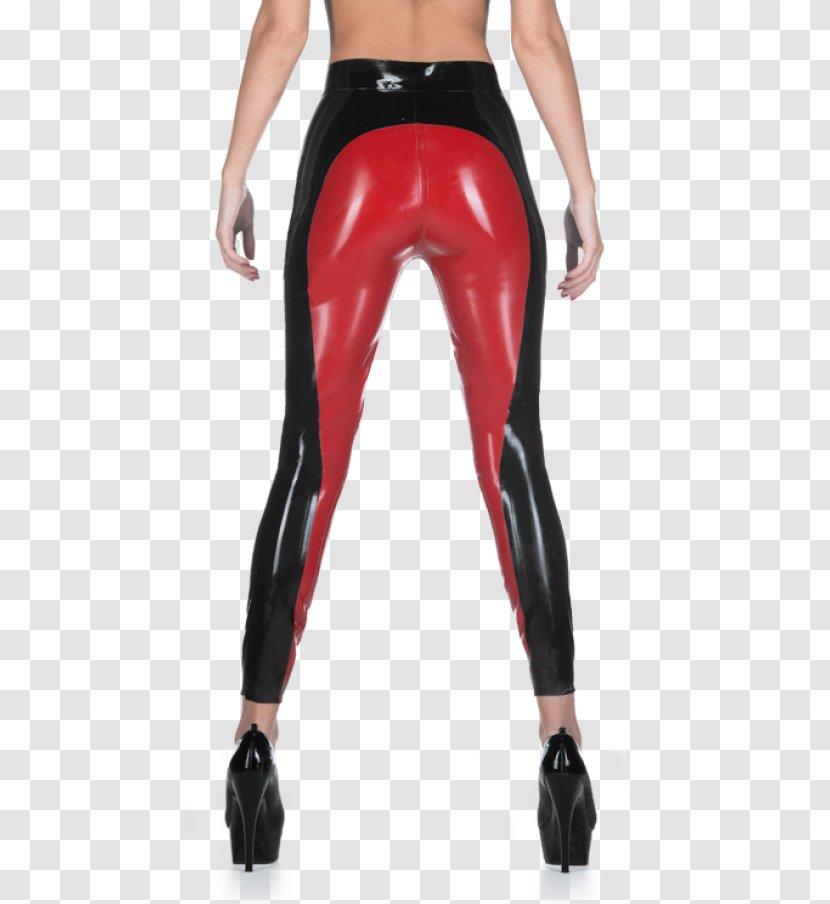 Leggings Tracksuit Latex Pants Waist - Silhouette - Woman Transparent PNG