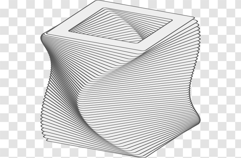 Line Material Angle - Black And White Transparent PNG