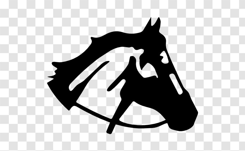 Horse Pony Silhouette - Rein - Side Vector Transparent PNG