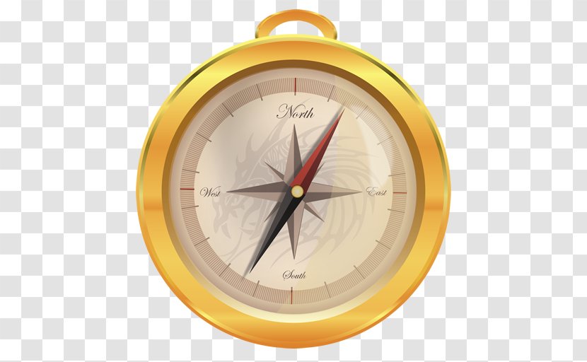 Vastu Shastra Compass Astrology Hinduism - Tool - Golden Transparent PNG