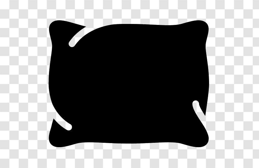 Pillow Cushion Clip Art - Black Transparent PNG