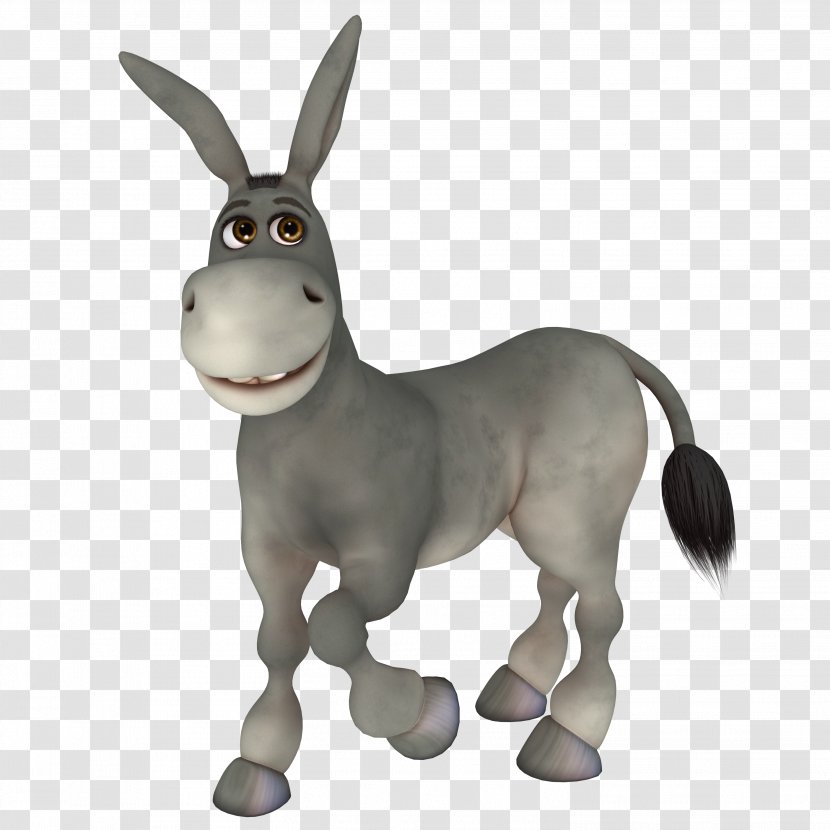 Donkey Mule Cartoon Transparent PNG