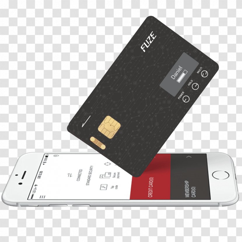Smartphone FUZE Card Business Wallet - Technology - Membership Magnetic Stripe Transparent PNG