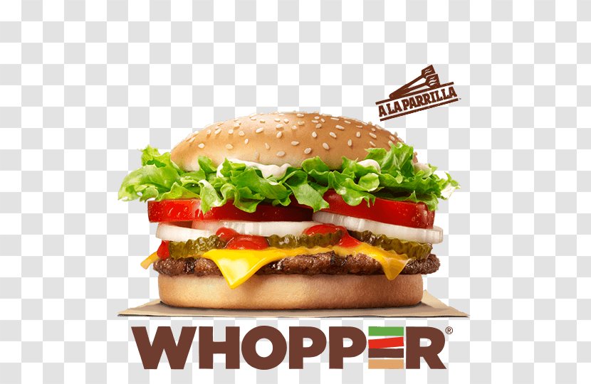 Whopper Hamburger Cheeseburger Burger King French Fries - Premium Burgers - And Sandwich Transparent PNG