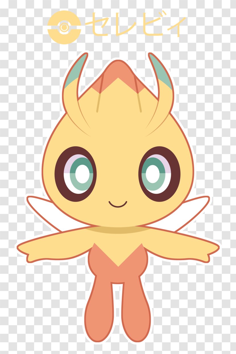 Cat Celebi Jirachi Mew Art - Silhouette Transparent PNG