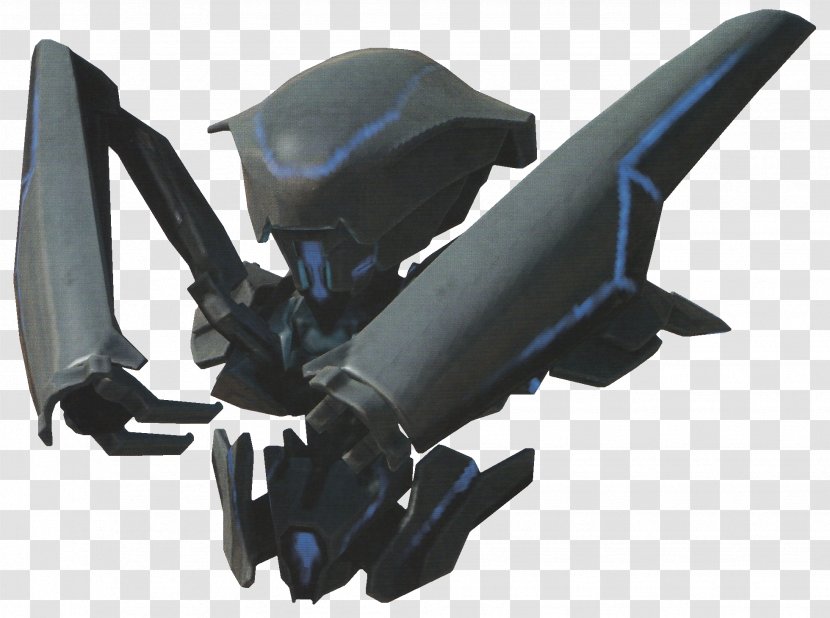Forerunner Halo 3 Wars Unmanned Aerial Vehicle 4 - Video Game Transparent PNG