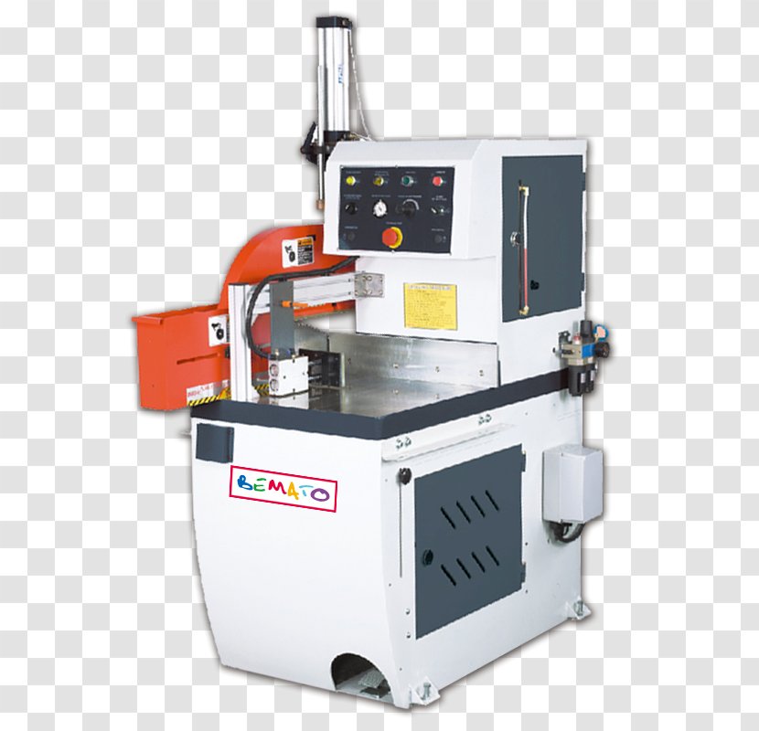 Machine Tool Cutting Abrasive Saw - Electric Motor - Circular Transparent PNG