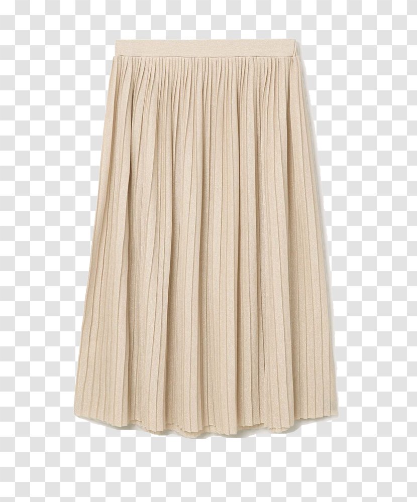 Skirt Pleat Mango Gold Textile - Marie Claire Transparent PNG