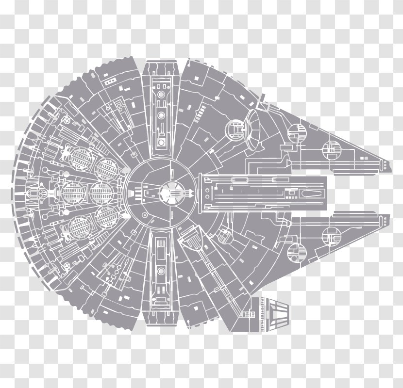 Star Wars Millennium Falcon Film Phonograph Record - Structure Transparent PNG