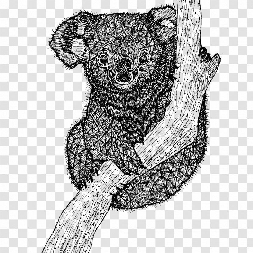 Koala T-shirt Drawing Sketch - Flower Transparent PNG