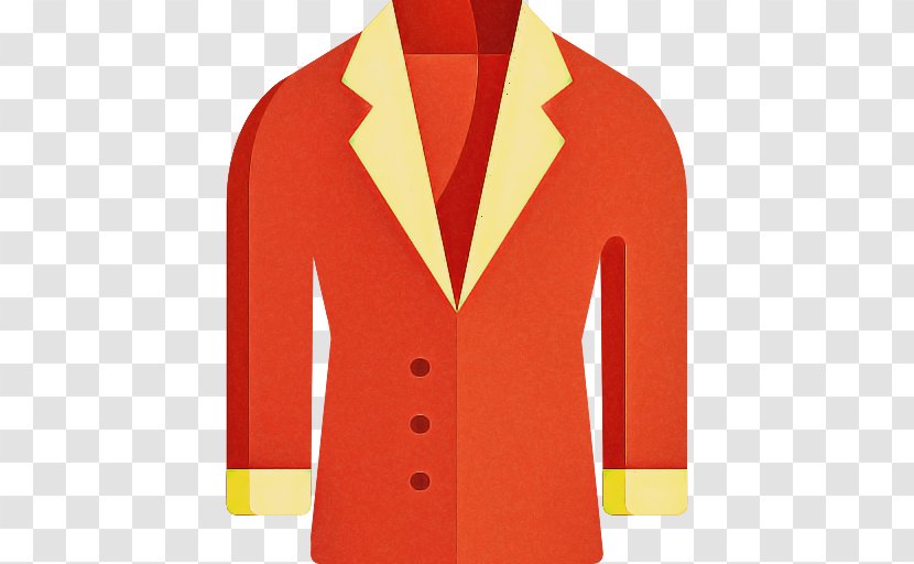 Clothing Outerwear Jacket Red Blazer - Suit - Top Button Transparent PNG
