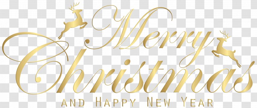Christmas Day New Year Party Logo - Backgroung Cartoon Transparent PNG