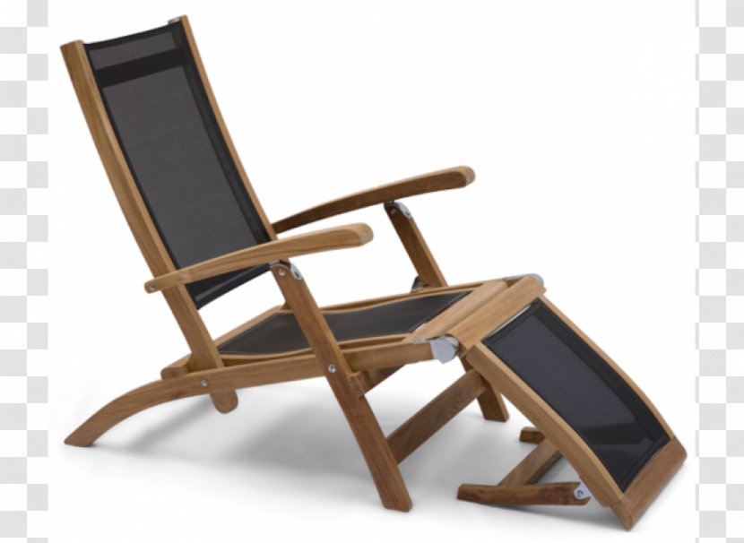 Deckchair Garden Furniture Teak - Polyvinyl Chloride - Chair Transparent PNG