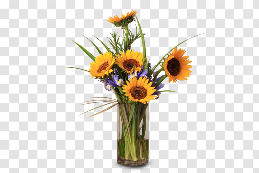 Common Sunflower Floral Design Cut Flowers Guanajuato Vase - Transvaal Daisy Transparent PNG