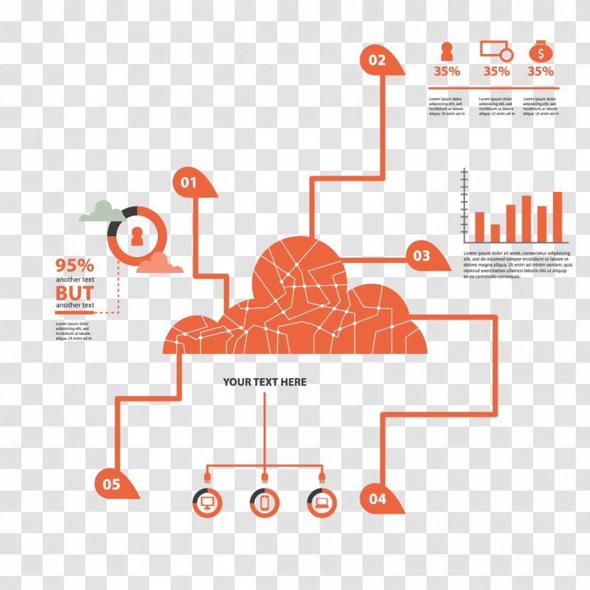 Vector Cloud Network - Text - Computer Transparent PNG