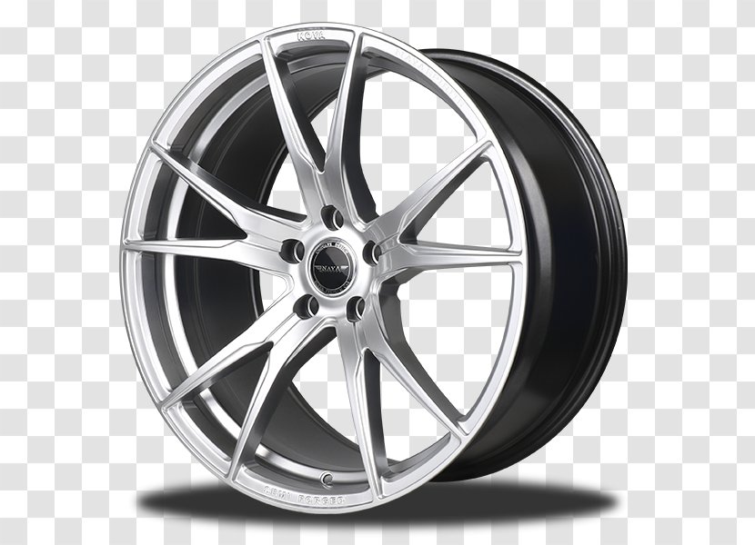 Alloy Wheel Car Spoke Tire Rim - White Transparent PNG