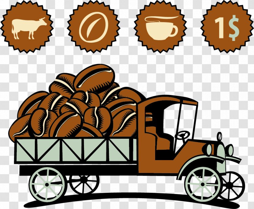 Coffee Cafe Poster - Vector Wagon Transparent PNG