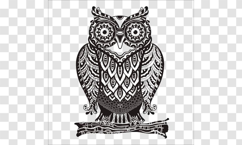 Owl Drawing Royalty-free Euclidean Vector - Visual Arts Transparent PNG