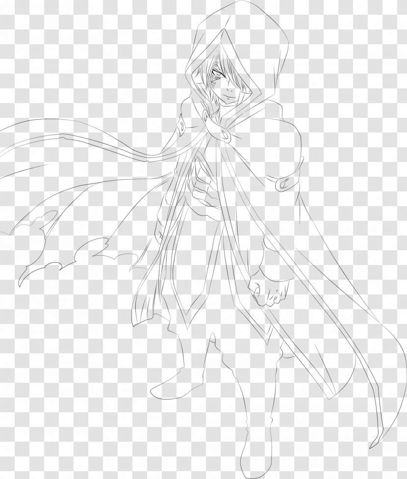 Figure Drawing Line Art White Sketch - Silhouette - Fairy Transparent PNG