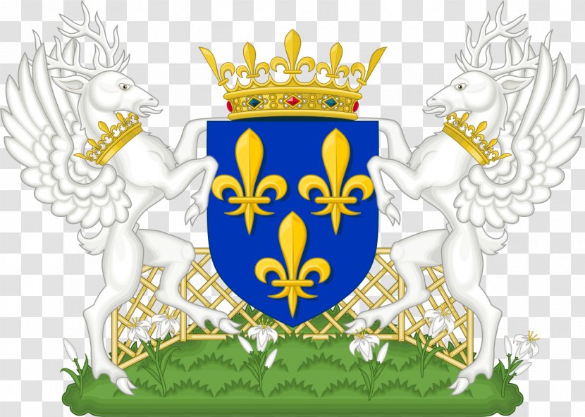 Kingdom Of France New Coat Arms National Emblem - House Valois Transparent PNG