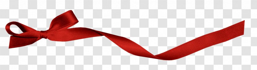 Ribbon Necktie Line Font - Red Transparent PNG