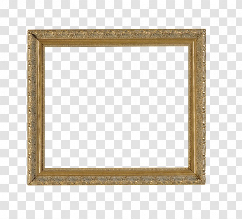 Picture Frame Square Area Text Pattern - Gold Transparent PNG
