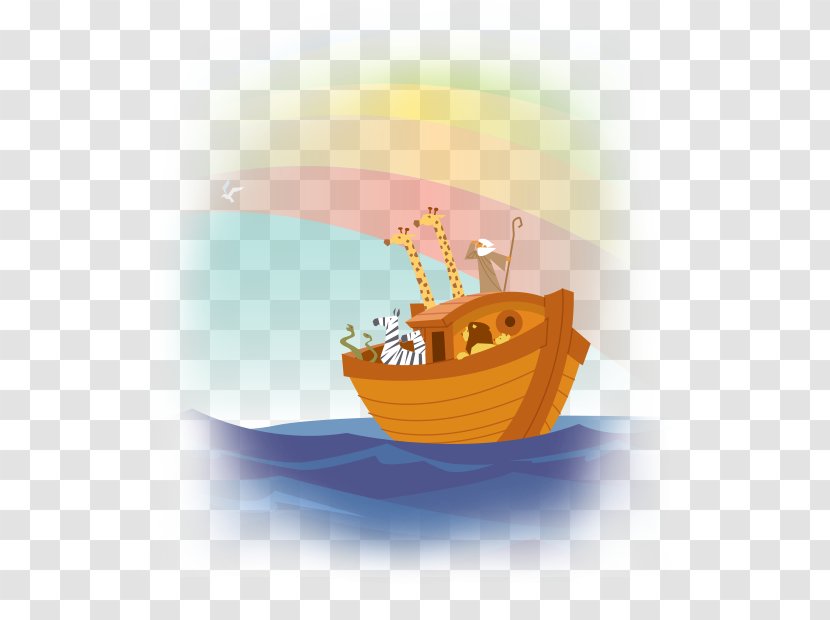 Noah's Ark Baby Shower Illustration Graphic Design Water Product - Infant - Barge Pictogram Transparent PNG