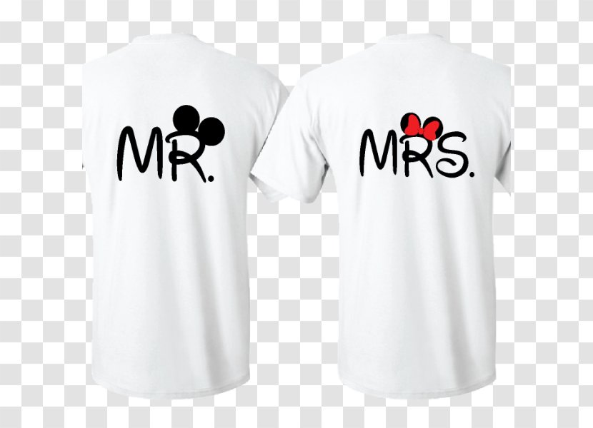 T-shirt Hoodie Couple Minnie Mouse - White Transparent PNG