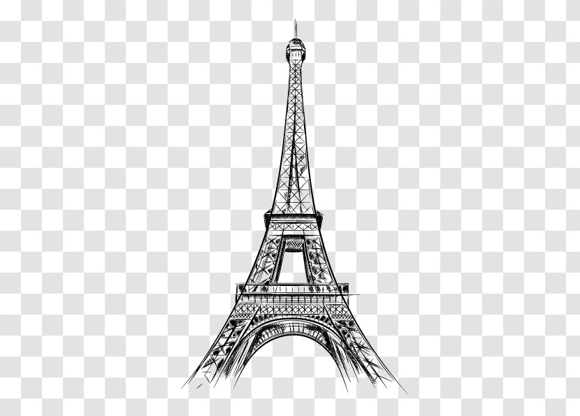 Eiffel Tower Drawing Vector Graphics Sketch Illustration - Observatoire Transparent PNG