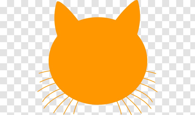 Cat Silhouette - Drawing - Orange Yellow Transparent PNG